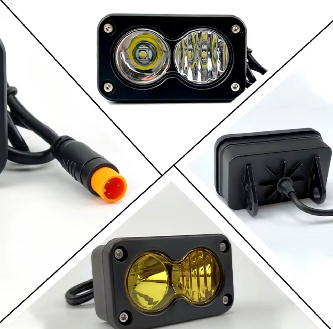 Ridstar Q20 Plug N Play 20W Headlight White/Yellow